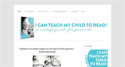 Desktop Screenshot of icanteachmychildtoread.com