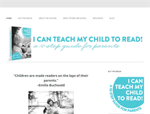 Tablet Screenshot of icanteachmychildtoread.com